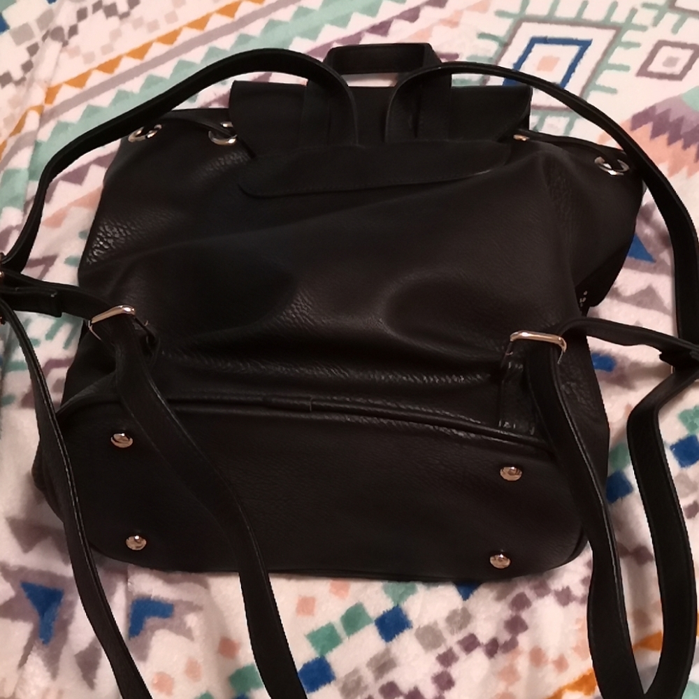 Leather studded back pack